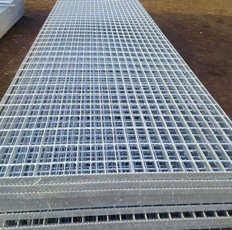 平台防滑格栅闆|樓梯鋸齒形格栅闆|對插格栅闆100*100